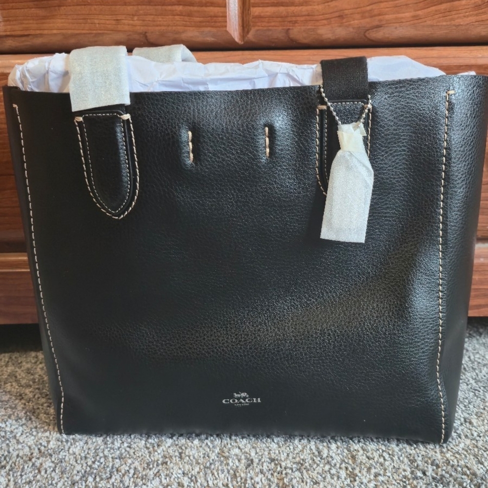 Coach Black Derby Leather Bag